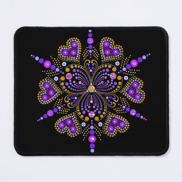 Item preview, Purple Love Mandala designed and sold by Jane Izzy Designs.