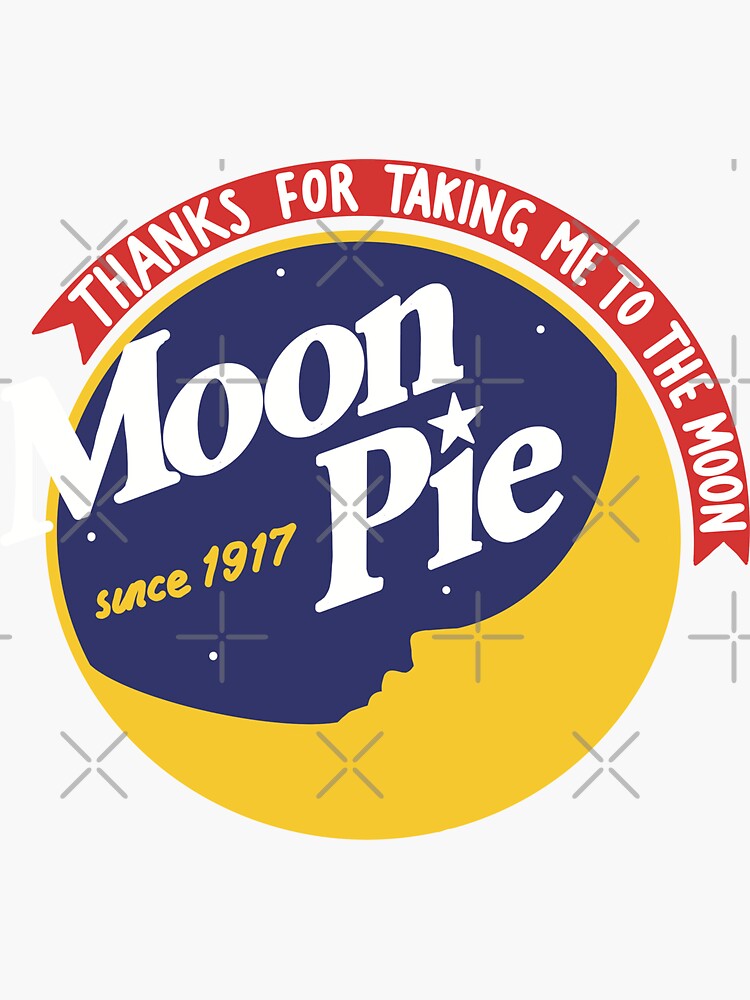 "Moon Pie" Sticker for Sale by sewstagey Redbubble