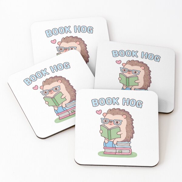 Item preview, Funny Book Hog Pun, Cute Hedgehog Loves Reading designed and sold by rustydoodle.