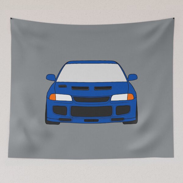 Item preview, Mitsubishi Lancer EVO III EVO 3 blue color designed and sold by EdimDesign.