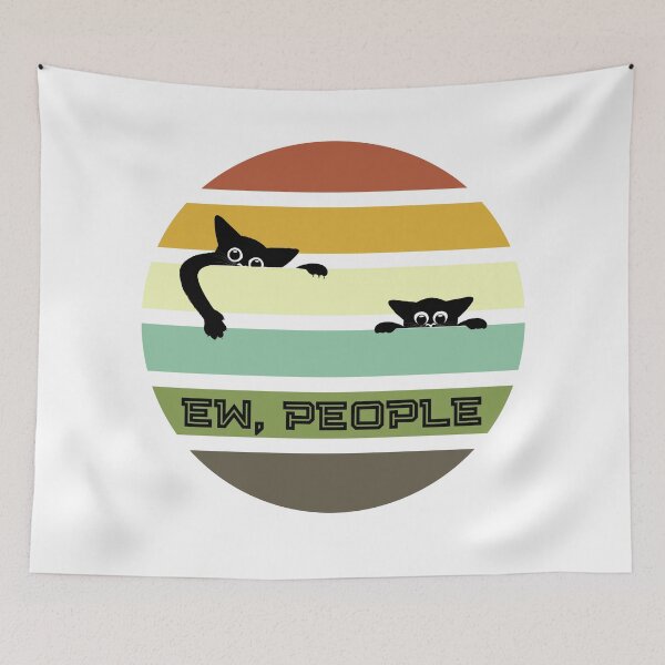 Item preview, Ew people Cats Peeking designed and sold by RockBeeDesigns.