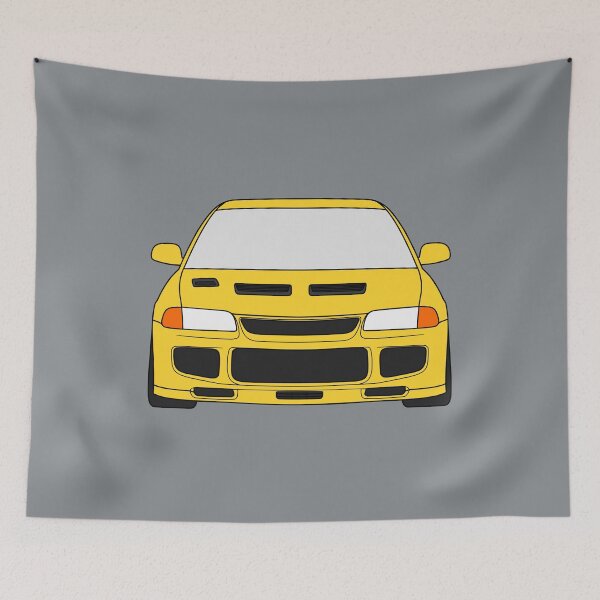 Item preview, Mitsubishi Lancer EVO III EVO 3 dandelion yellow color designed and sold by EdimDesign.