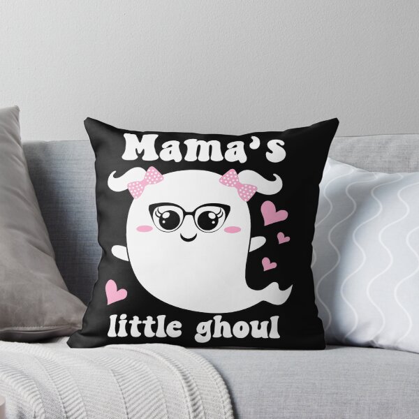 Item preview, Mama's Little Ghoul Cute and Funny Halloween Ghost for Kids - Black designed and sold by PearlMoonGrapes.