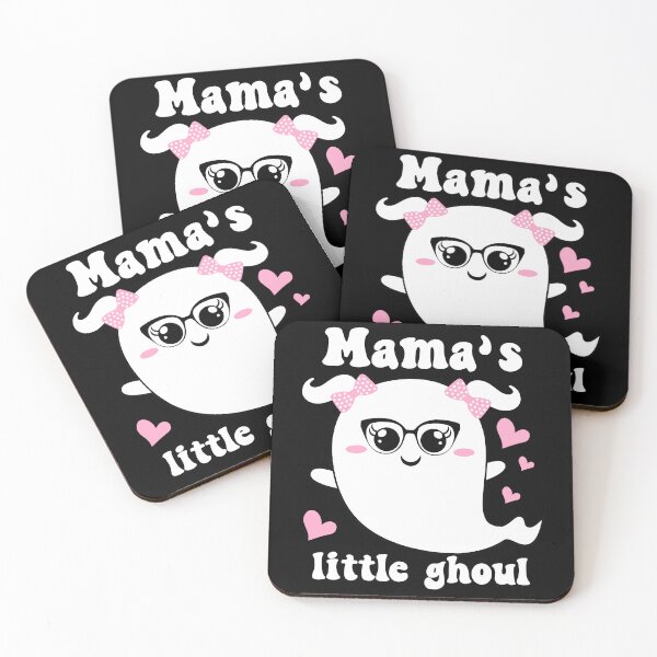 Item preview, Mama's Little Ghoul Cute and Funny Halloween Ghost for Kids - Black designed and sold by PearlMoonGrapes.