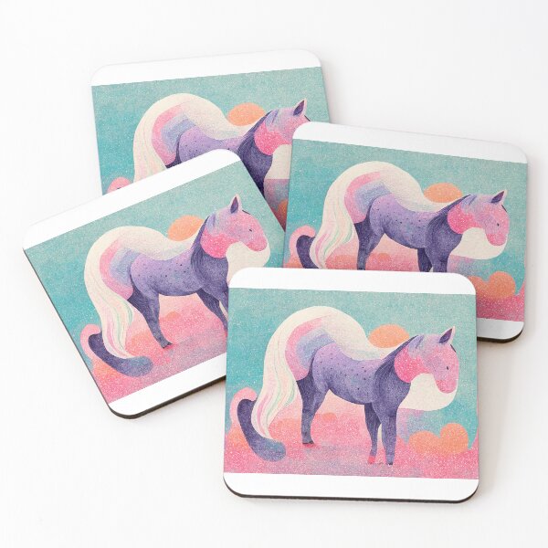 Item preview, Abstract Pastel Colors Horse Painting designed and sold by Pet Shelter.