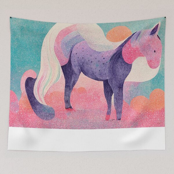 Item preview, Abstract Pastel Colors Horse Painting designed and sold by Pet Shelter.