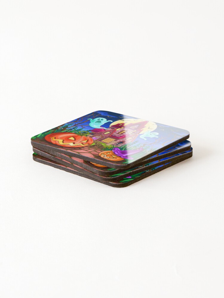 Thumbnail 4 of 5, Coasters (Set of 4), Haunted designed and sold by RandaMay.