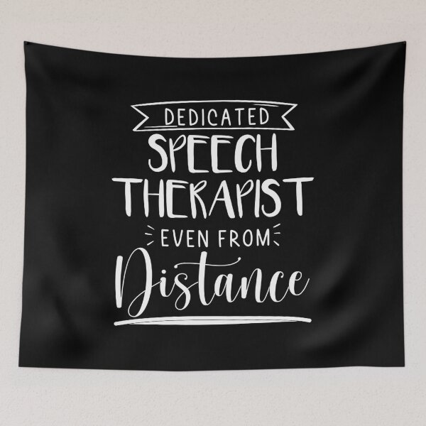 Item preview, Dedicated speech therapist even from a distance, gifts for speech students, speech pathology, speech therapist, slp graduation,for slp supervisor designed and sold by RedArtsDesign.