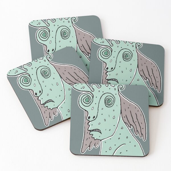 Item preview, Ugly monster portrait drawing designed and sold by DFLC Prints.