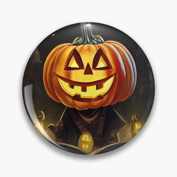 Artikelvorschau, Halloween-Kürbis-Zauberer auf schwarzem Hintergrund entworfen und verkauft von YZO-Design.