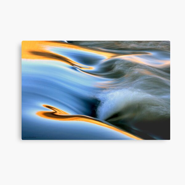 Waves of Light Metal Print