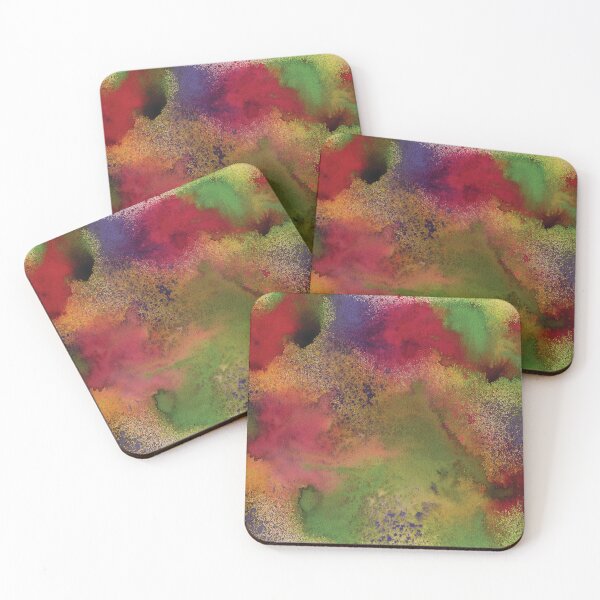 Item preview, Yellow, Red, Purple and Green Ink Splatters designed and sold by Sketchypenface.