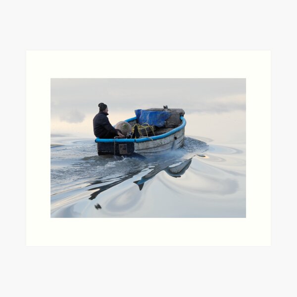 Boatman And Whorls Art Print