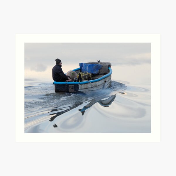Boatman And Whorls Art Print