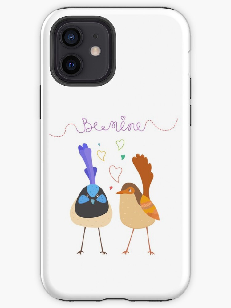 Funda de iPhone «Linda caricatura de pájaros de amor románticos enamorados con corazones y texto de Be Mine» de amamoto | Redbubble Funda de iPhone «Linda caricatura de pájaros de amor románticos enamorados con corazones y texto de Be Mine» de amamoto | Redbubble