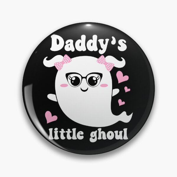 Item preview, Daddy's Little Ghoul Cute and Funny Halloween Ghost for Kids - Black designed and sold by PearlMoonGrapes.