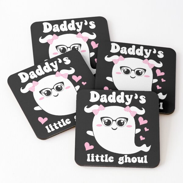 Item preview, Daddy's Little Ghoul Cute and Funny Halloween Ghost for Kids - Black designed and sold by PearlMoonGrapes.