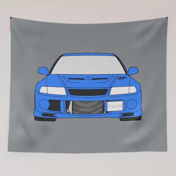 Artikelvorschau, Mitsubishi Lancer EVO VI lanzenblaue Farbe entworfen und verkauft von EdimDesign.