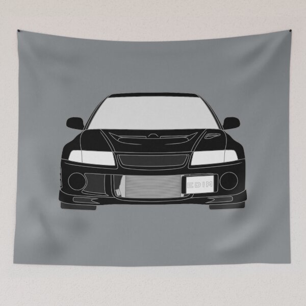 Artikelvorschau, Mitsubishi Lancer EVO VI schwarze Farbe entworfen und verkauft von EdimDesign.