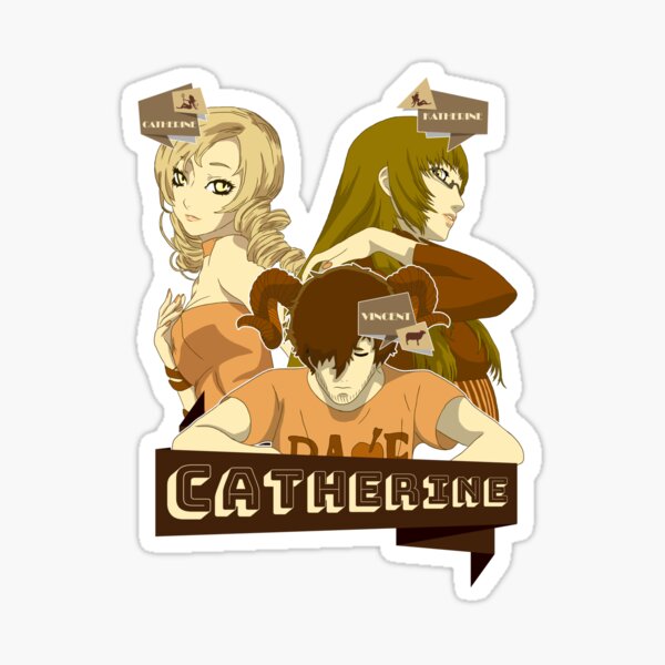 Cath Retro art Sticker