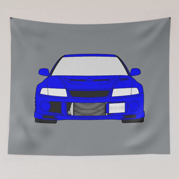 Artikelvorschau, Mitsubishi Lancer EVO VI blaue Farbe entworfen und verkauft von EdimDesign.