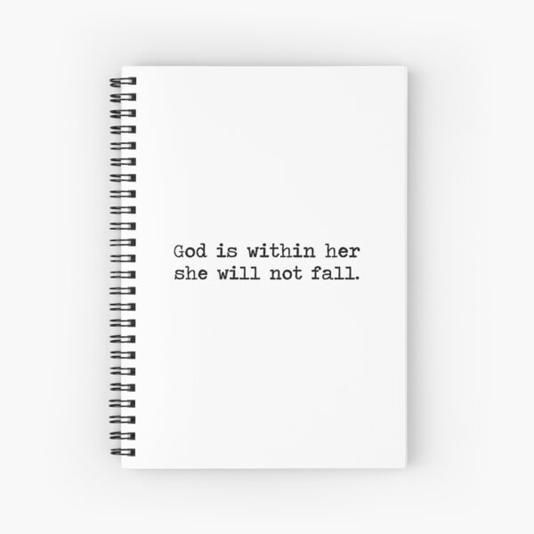Christian Quote Spiral Notebook