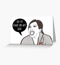 Rage Greeting Card