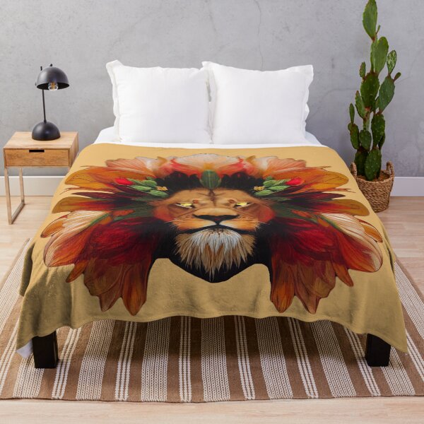 Item preview, lion & flowers designed and sold by MAV-Arts.