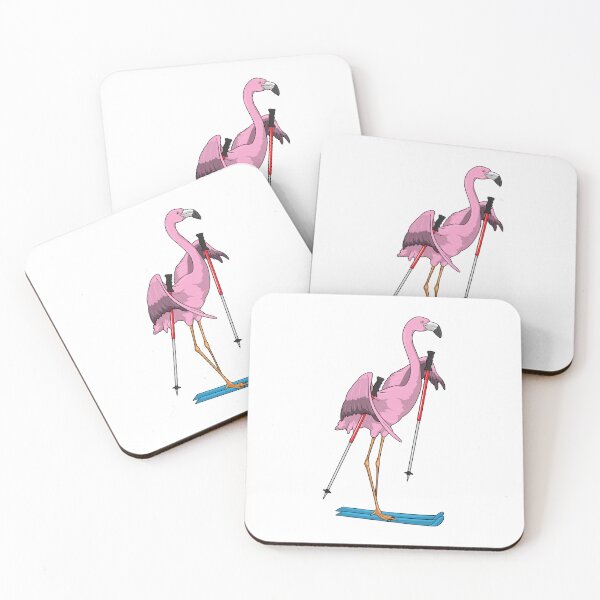 Item preview, Flamingo Skier Ski designed and sold by Snabdesign84.