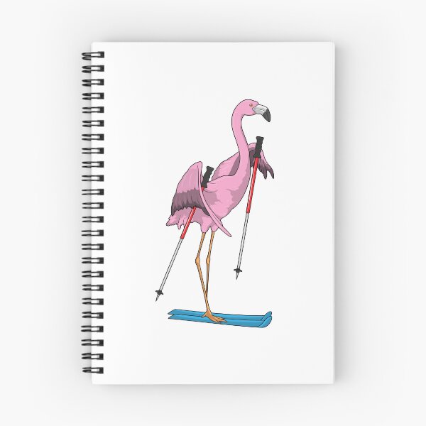 Item preview, Flamingo Skier Ski designed and sold by Snabdesign84.