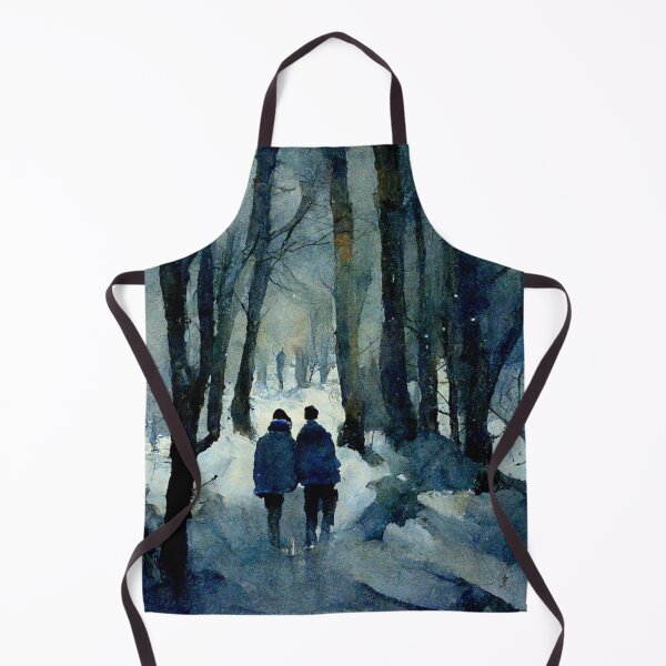 Item preview, Walking through snowed road in woods designed and sold by WeirdStation.