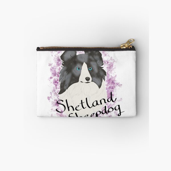 Item preview, Shetland Sheepdog - blue merle watercolour and breedname designed and sold by Cynthiaetal.