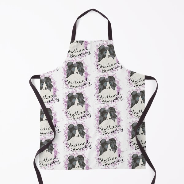 Item preview, Shetland Sheepdog - blue merle watercolour and breedname designed and sold by Cynthiaetal.