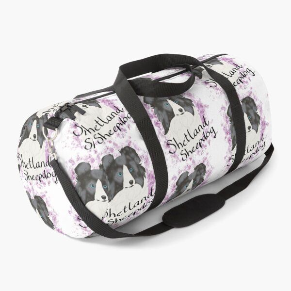 Item preview, Shetland Sheepdog - blue merle watercolour and breedname designed and sold by Cynthiaetal.