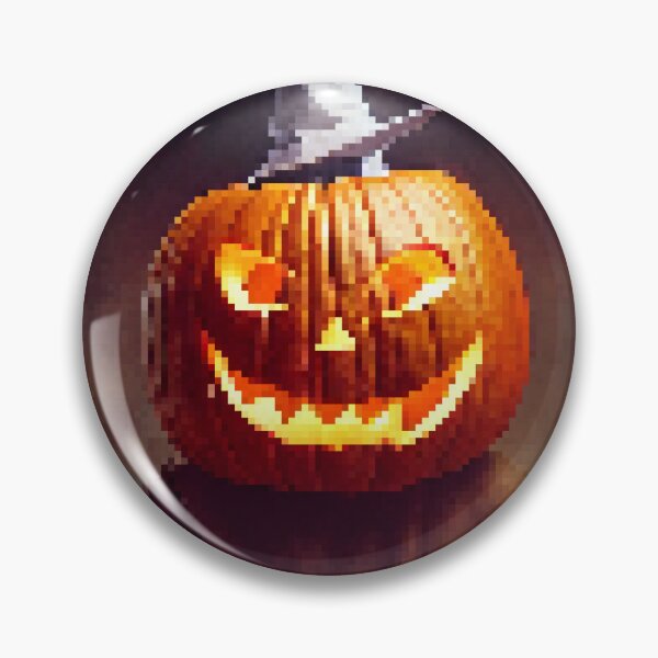 Item preview, Trick or Treat, Halloween pumpkin wizard pixel art designed and sold by YZO-Design.
