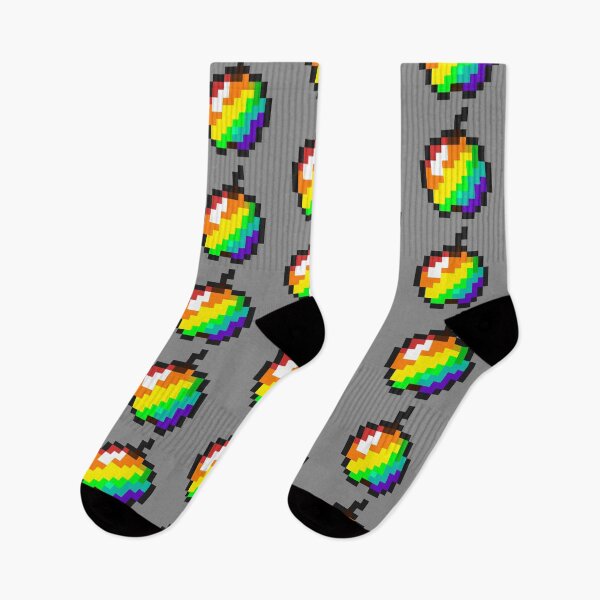 Item preview, Rainbow Minecraft Apple designed and sold by jamcaYT.