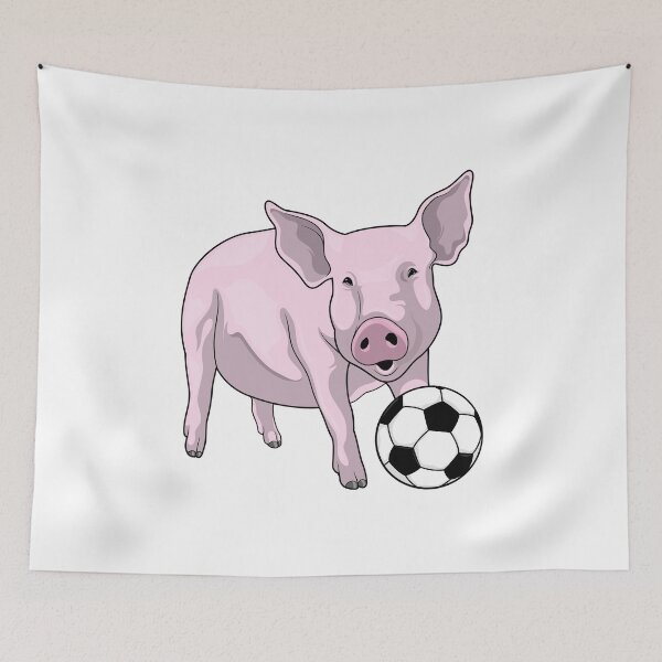 Item preview, Pig Soccer player Soccer designed and sold by Snabdesign84.