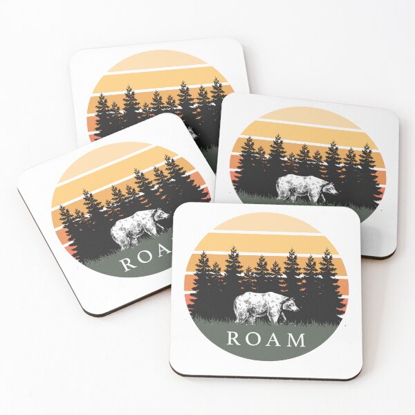 Item preview, Roam | Featuring a Grizzly Bear roaming through the forest at sunrise designed and sold by BackpackTravel.