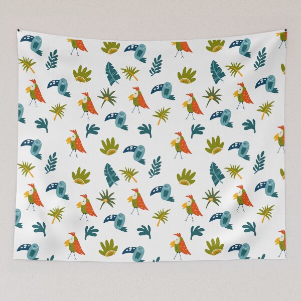 Item preview, Parrots pattern designed and sold by Tiny-Love ⭐⭐⭐⭐⭐.