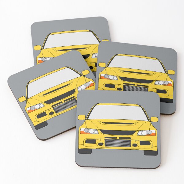 Item preview, Mitsubishi Lancer EVO IX dandelion yellow color designed and sold by EdimDesign.