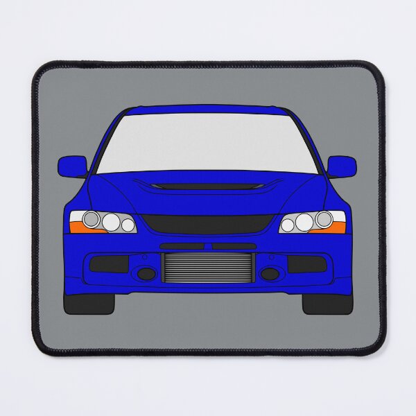 Aperçu de l'œuvre Mitsubishi Lancer EVO IX couleur bleu créée et vendue par EdimDesign.