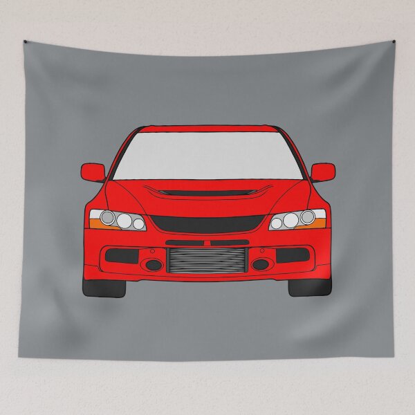 Item preview, Mitsubishi Lancer EVO IX solid red color designed and sold by EdimDesign.