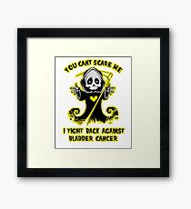 Support Bladder Cancer Awareness Halloween Design Framed Print