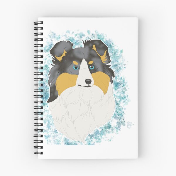 Item preview, Shetland Sheepdog - blue merle tricolour watercolour designed and sold by Cynthiaetal.