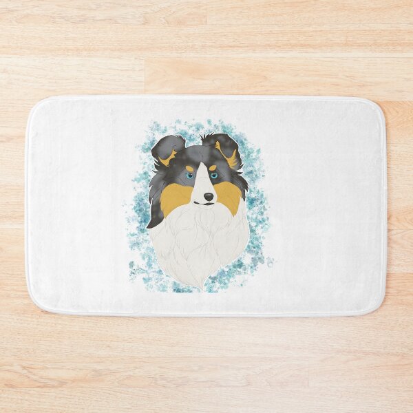 Item preview, Shetland Sheepdog - blue merle tricolour watercolour designed and sold by Cynthiaetal.