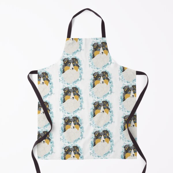 Item preview, Shetland Sheepdog - blue merle tricolour watercolour designed and sold by Cynthiaetal.