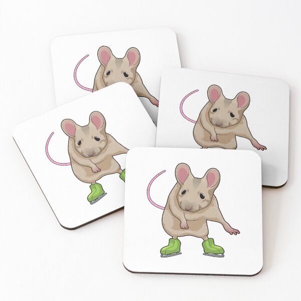 Aperçu de l'œuvre Mouse Ice skating Ice skates créée et vendue par Snabdesign84.