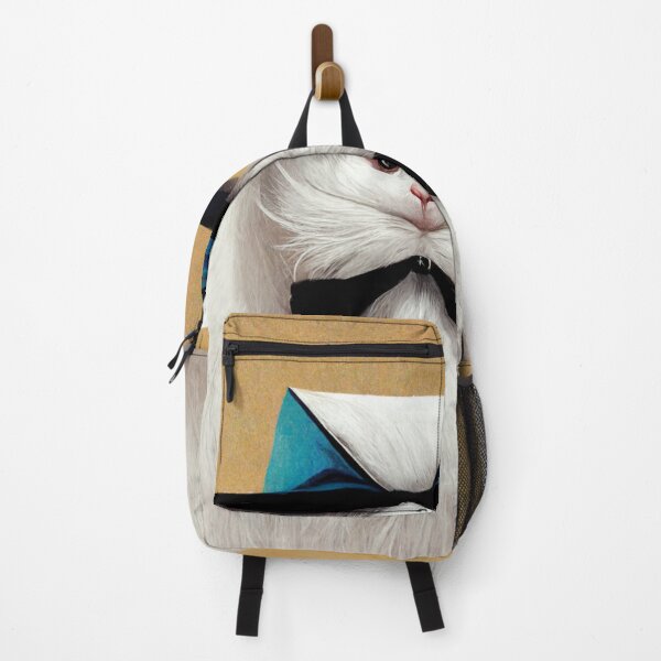 Item preview, White ragdoll cat wearing a tophat and a bow tie designed and sold by AmazinfArt.