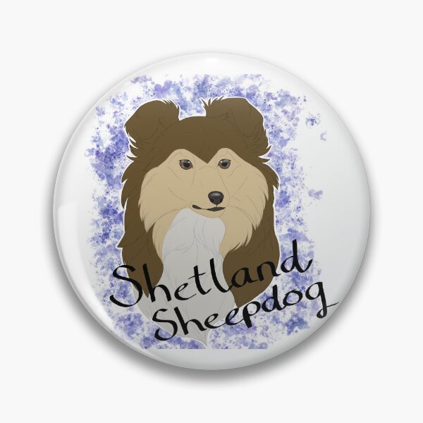 Item preview, Shetland Sheepdog - sable watercolour and breedname designed and sold by Cynthiaetal.