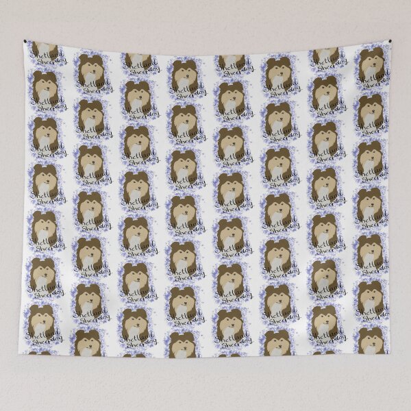 Item preview, Shetland Sheepdog - sable watercolour and breedname designed and sold by Cynthiaetal.